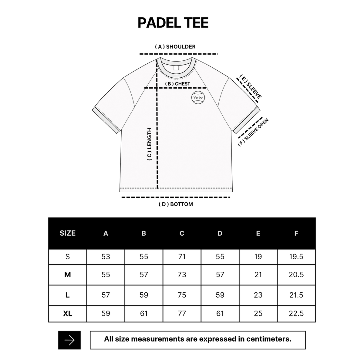 VERBO Padel Club Tee - Broken White / Powder Blue