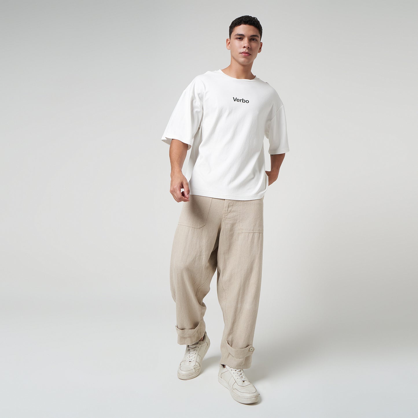 VERBO Lemons Boxy Oversized Tee – Sour, Sweet & a Little Wild (Broken White)