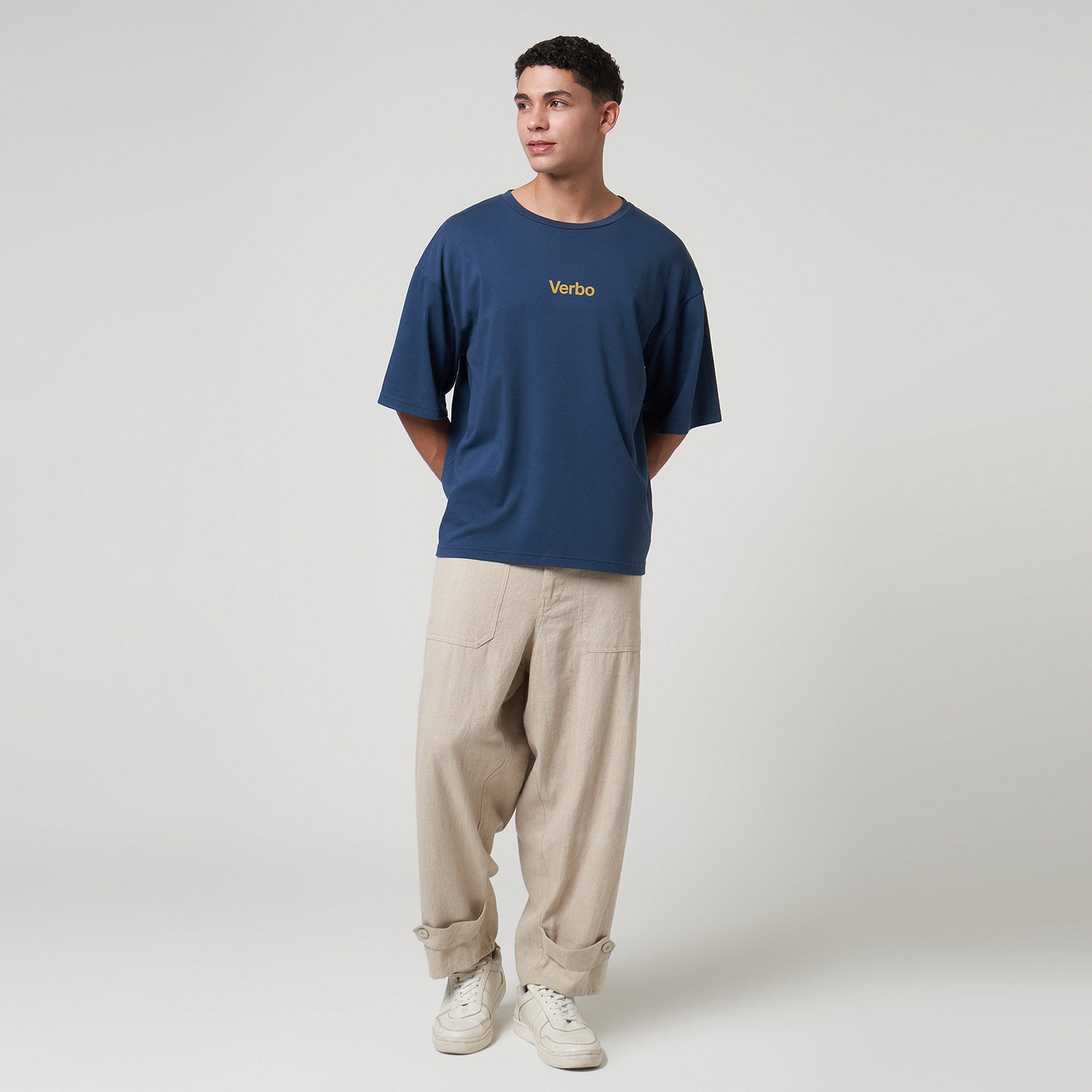 VERBO Banana Boxy Oversized Tee - Just Peel It (Stargazer)