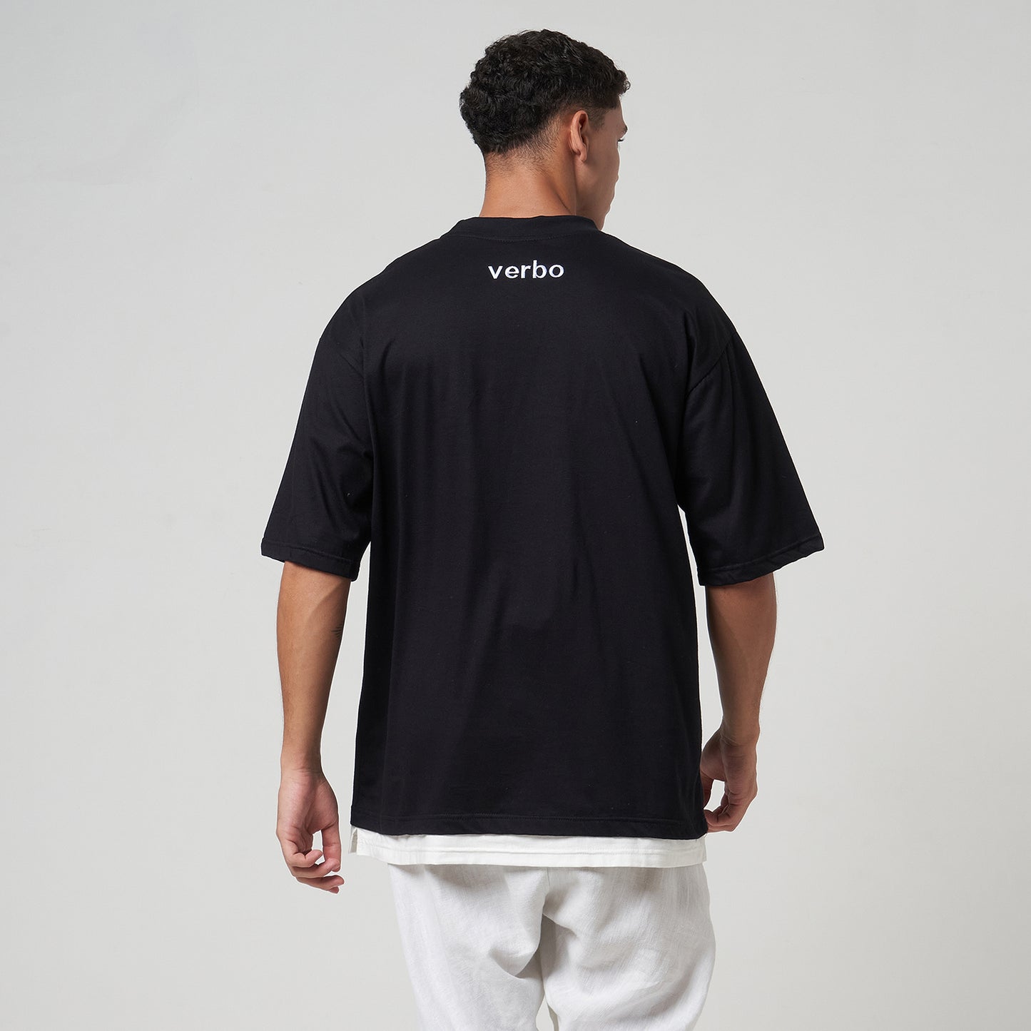 VERBO Inspired to Begin Layer Tee - Embroidered (Noir)