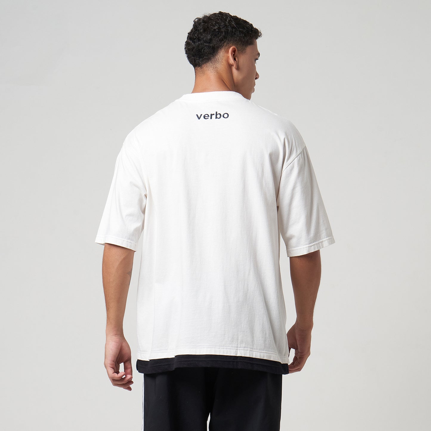 VERBO Inspired to Begin Layer Tee - Embroidered (Broken White)