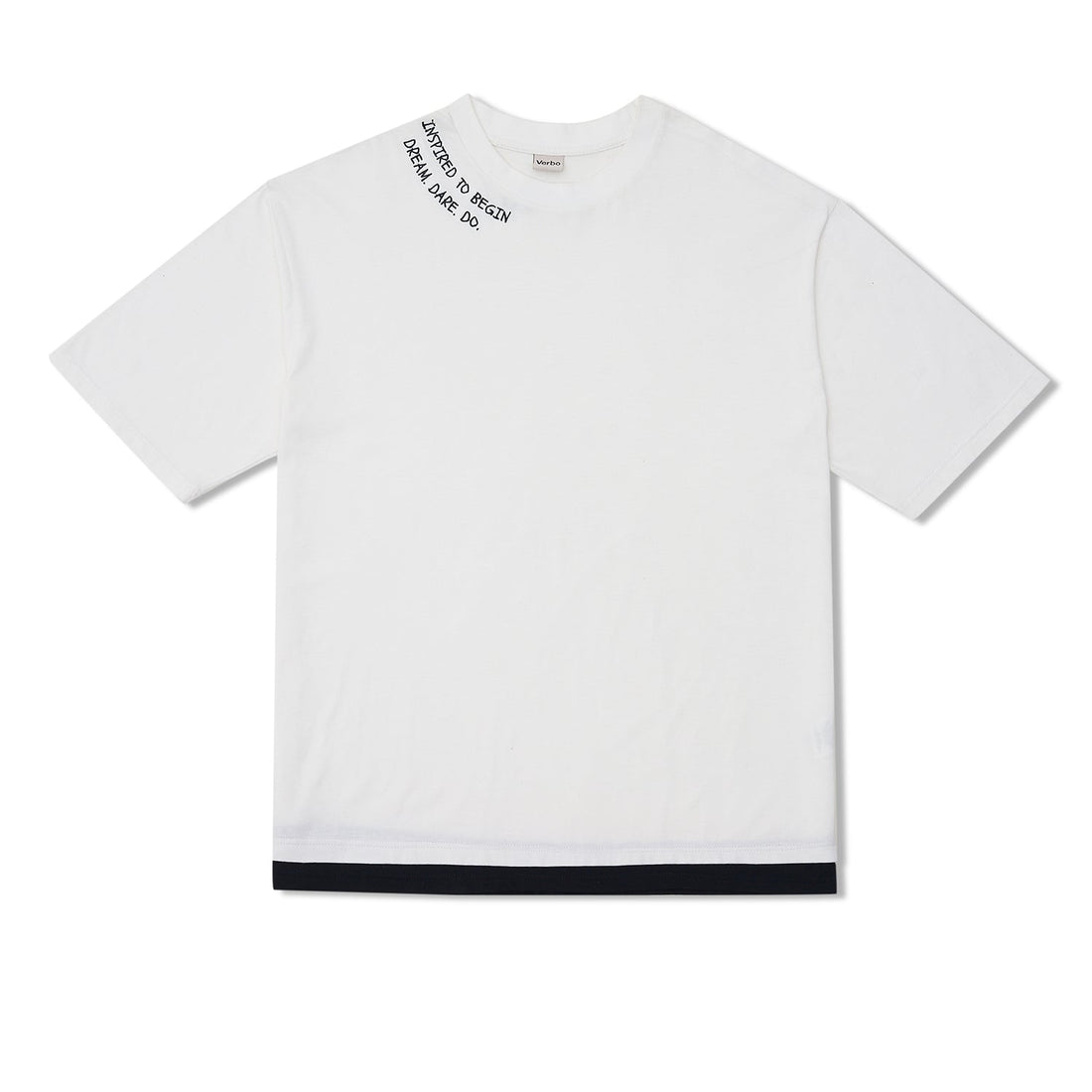 VERBO Flocking Boxy Tee (Noir)