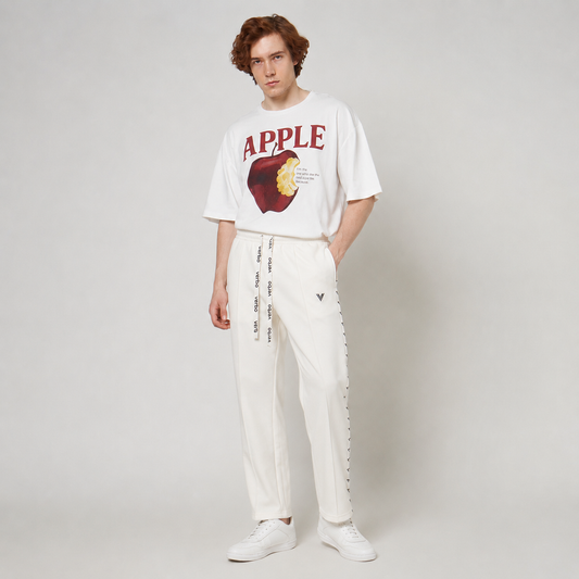 VERBO Lemons Boxy Oversized Tee – Sour, Sweet & a Little Wild (Broken White)