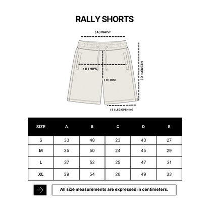 VERBO Rally Shorts - Broken White / Powder Blue