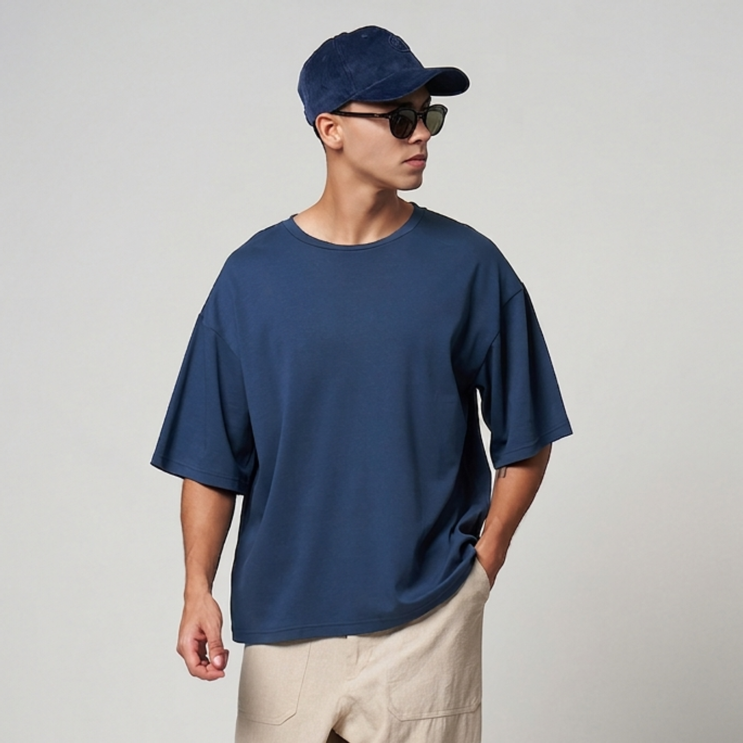 VERBO Essential Boxy Oversized Tee – (Stargazer)