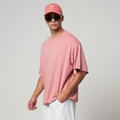 VERBO Essential Boxy Oversized Tee – (Rose Tan)
