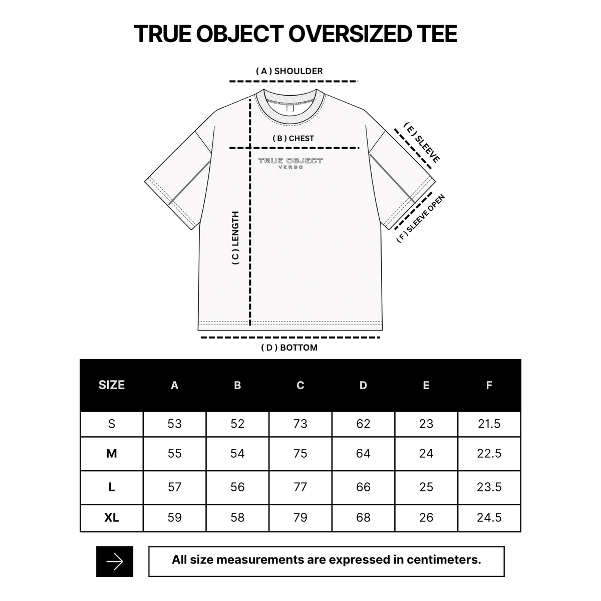 VERBO True Object Oversized Tee – Ocean Mist