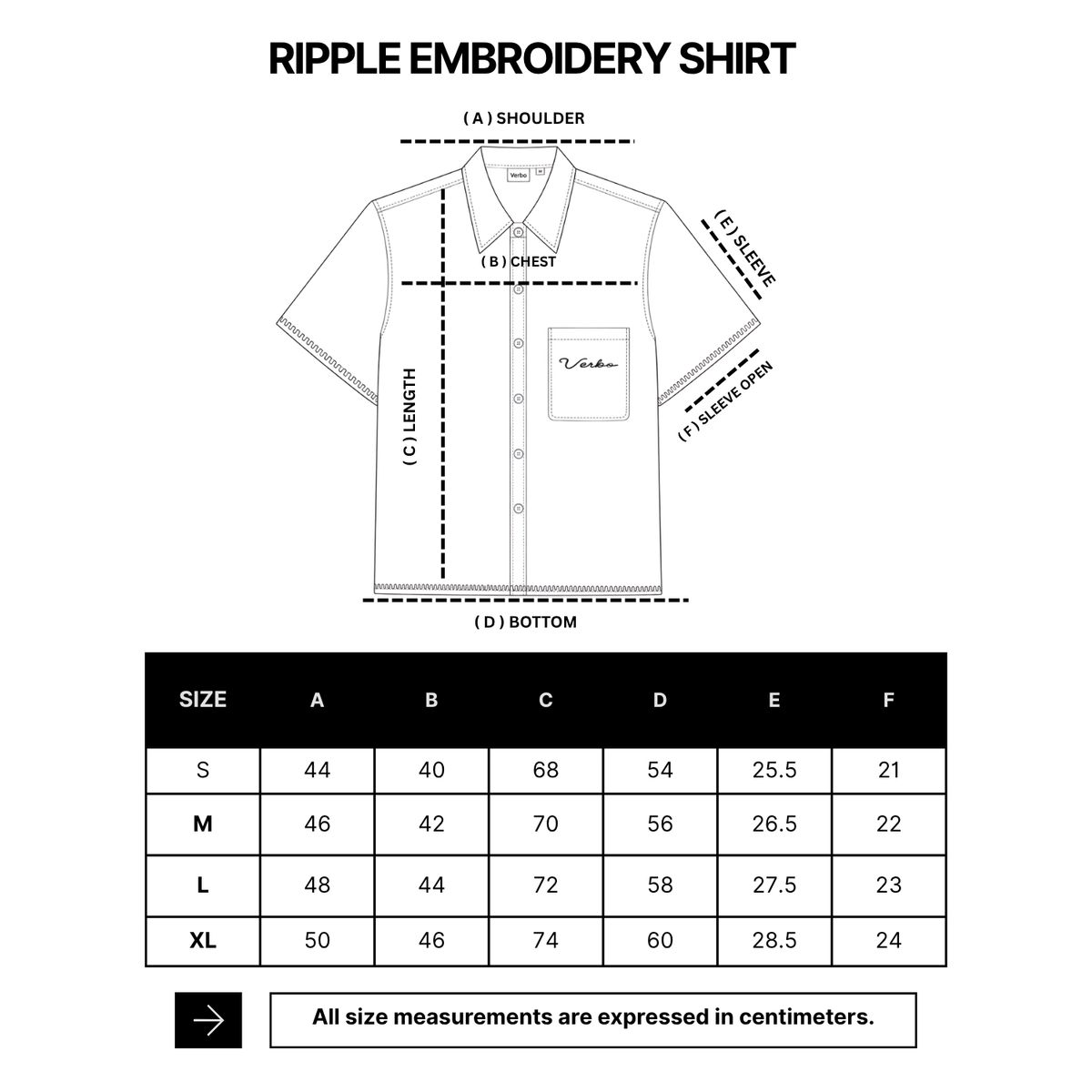 VERBO Ripple Embroidery Shirt - Sky Blue Stripe
