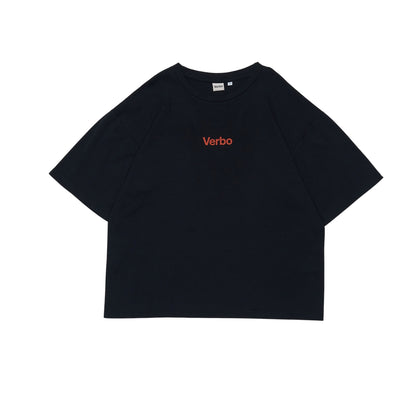 VERBO Orange Boxy Oversized Tee - Vitamin C Bomb (Noir)