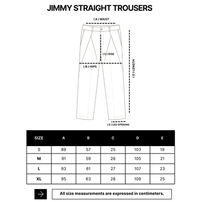 VERBO Jimmy Straight Trousers - Salt