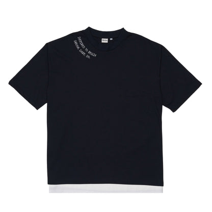VERBO Inspired to Begin Layer Tee - Embroidered (Noir)