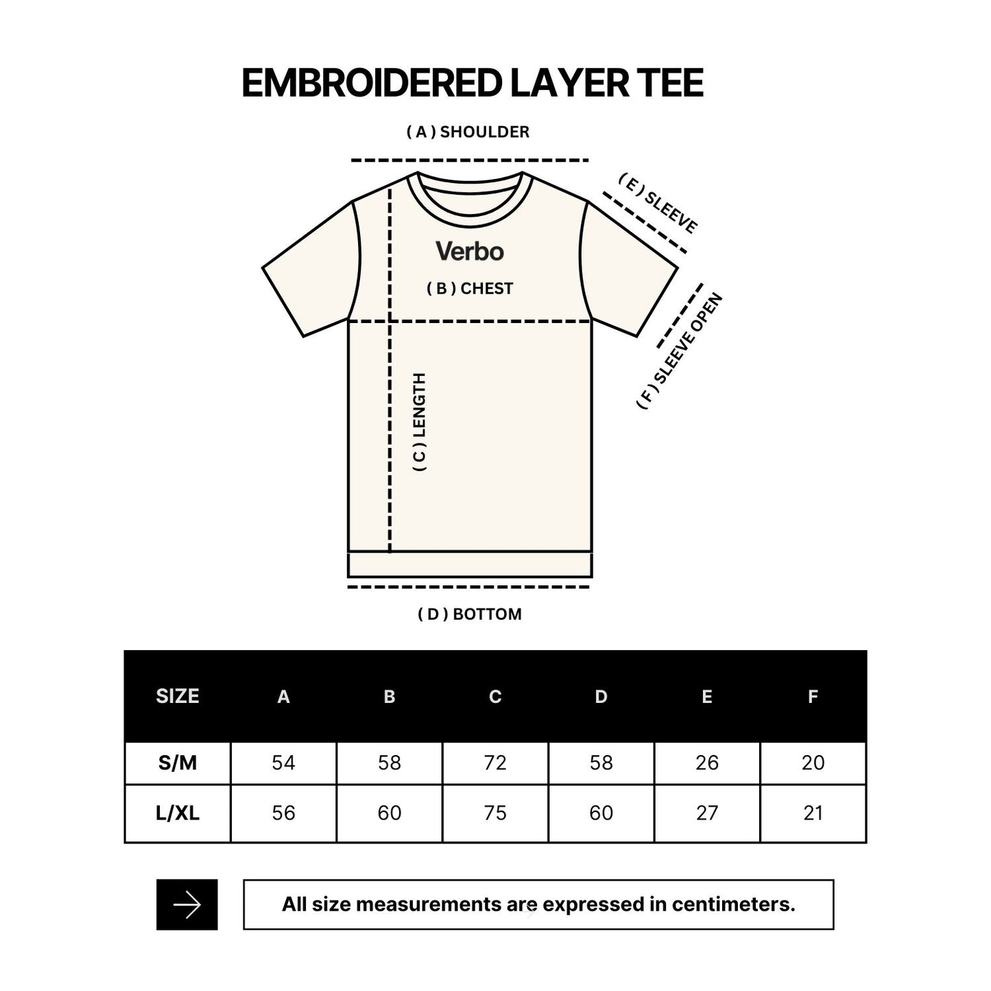 VERBO Inspired to Begin Layer Tee - Embroidered (Noir)