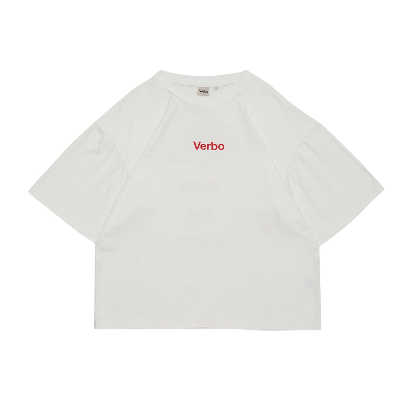 VERBO Fried Egg Boxy Oversized Tee – Flip Me Over (Broken White)
