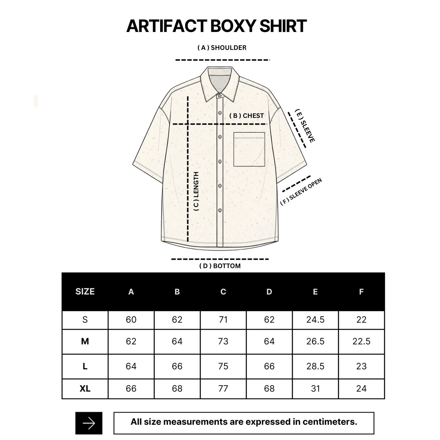 VERBO Artifact Boxy Shirt – Raindrop (Ivory)