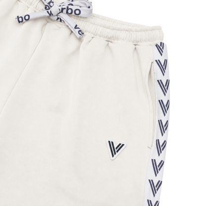 VERBO Sector Panel Track Shorts – Broken White