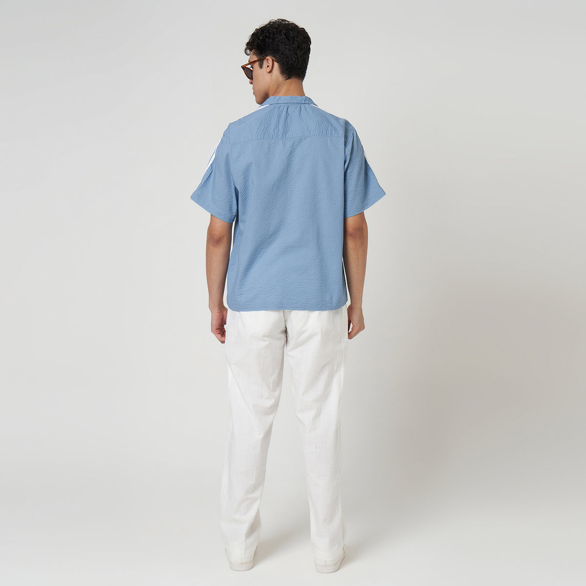VERBO Flock Shirt - Pacific Blue