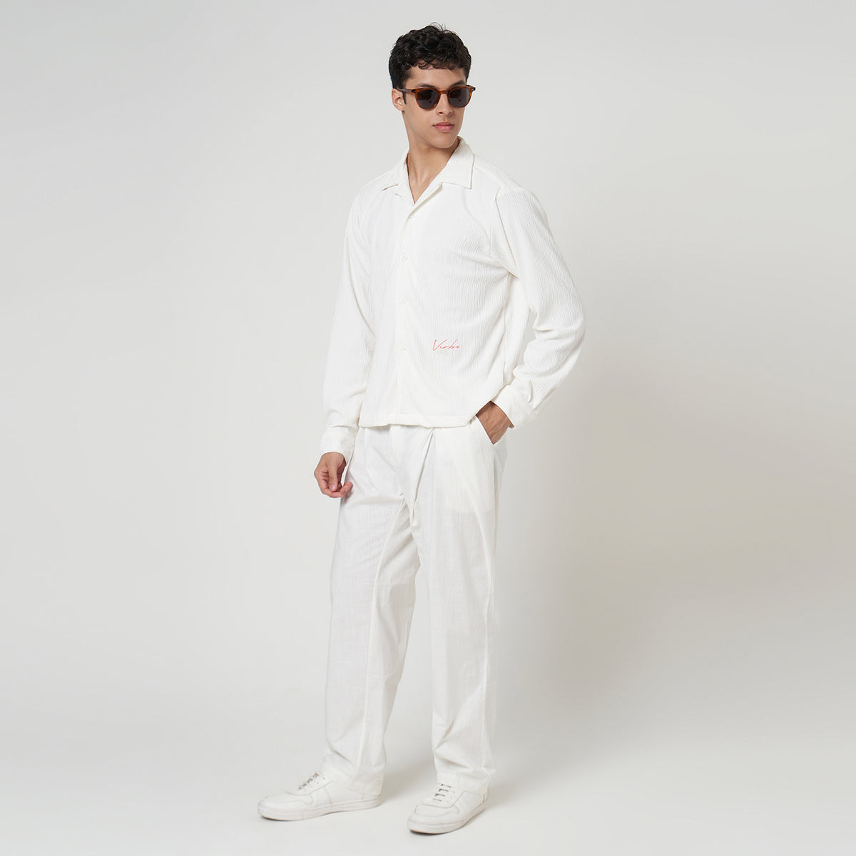VERBO Arthur Long Sleeve Shirt - Salt