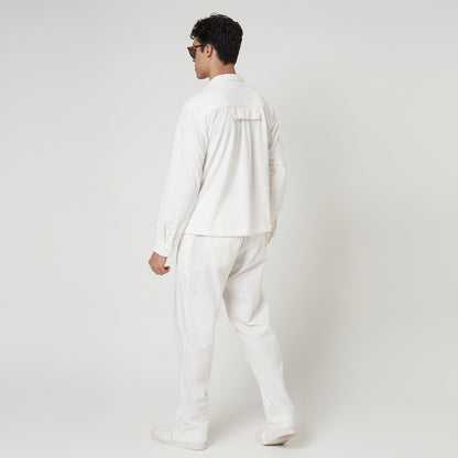 VERBO Arthur Long Sleeve Shirt - Salt
