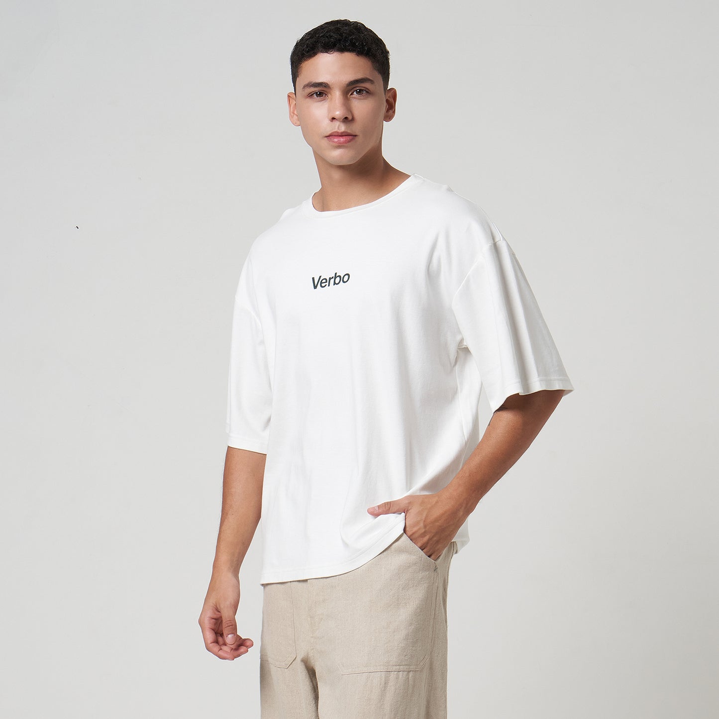 VERBO Lemons Boxy Oversized Tee – Sour, Sweet & a Little Wild (Broken White)