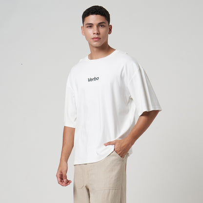 VERBO Lemons Boxy Oversized Tee – Sour, Sweet & a Little Wild (Broken White)