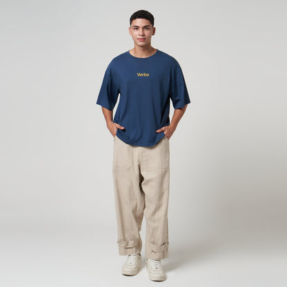 VERBO Banana Boxy Oversized Tee - Just Peel It (Stargazer)