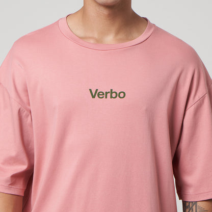 VERBO Matcha Boxy Oversized Tee - Bali For Life (Rose Tan)