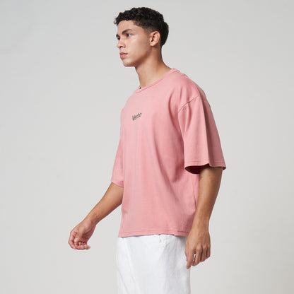 VERBO Matcha Boxy Oversized Tee - Bali For Life (Rose Tan)