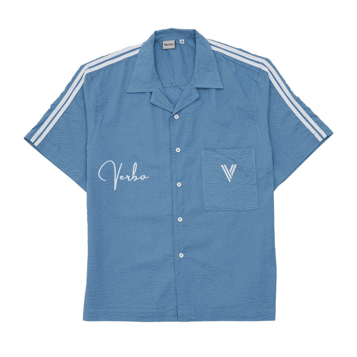 VERBO Flock Shirt - Pacific Blue