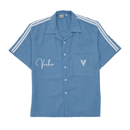 VERBO Flock Shirt - Pacific Blue