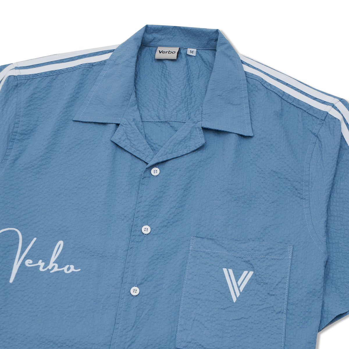 VERBO Flock Shirt - Pacific Blue