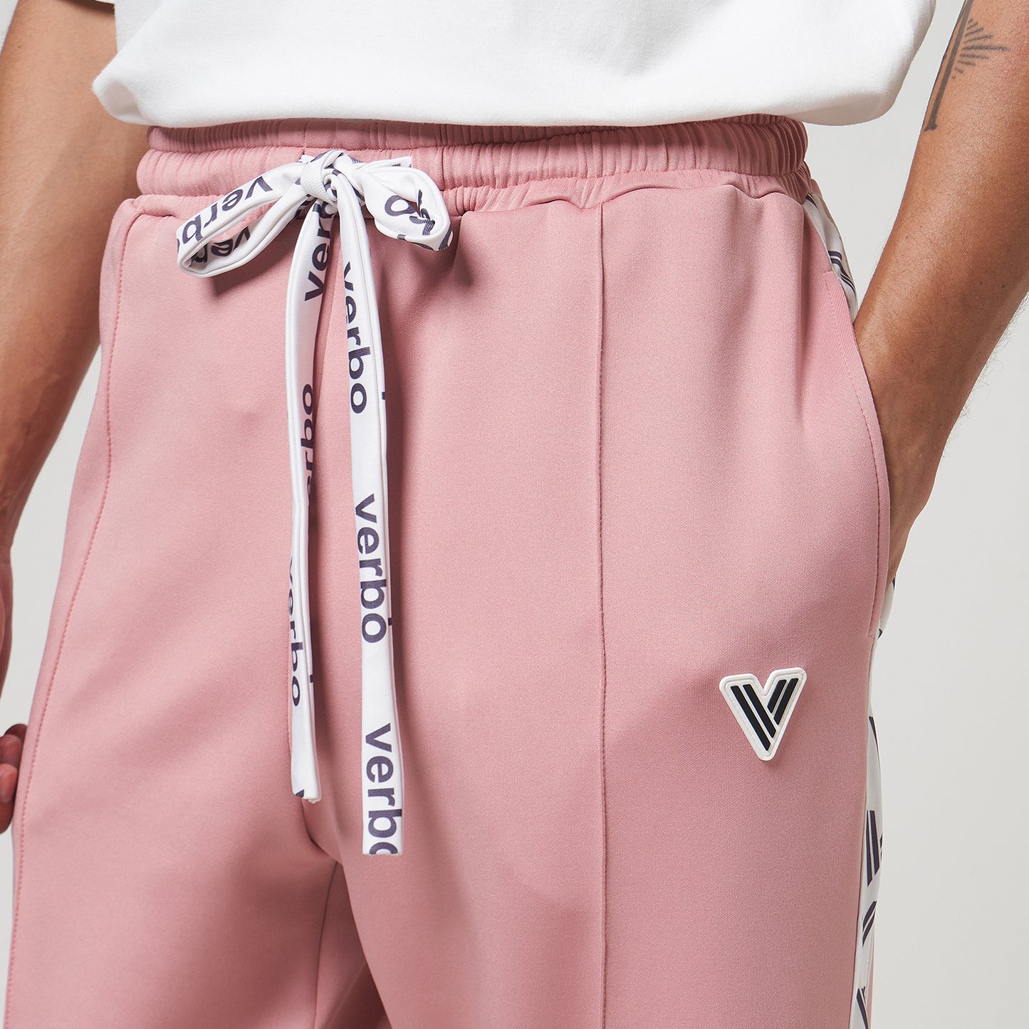 VERBO Sector Panel Track Pants - (Rose Tan)
