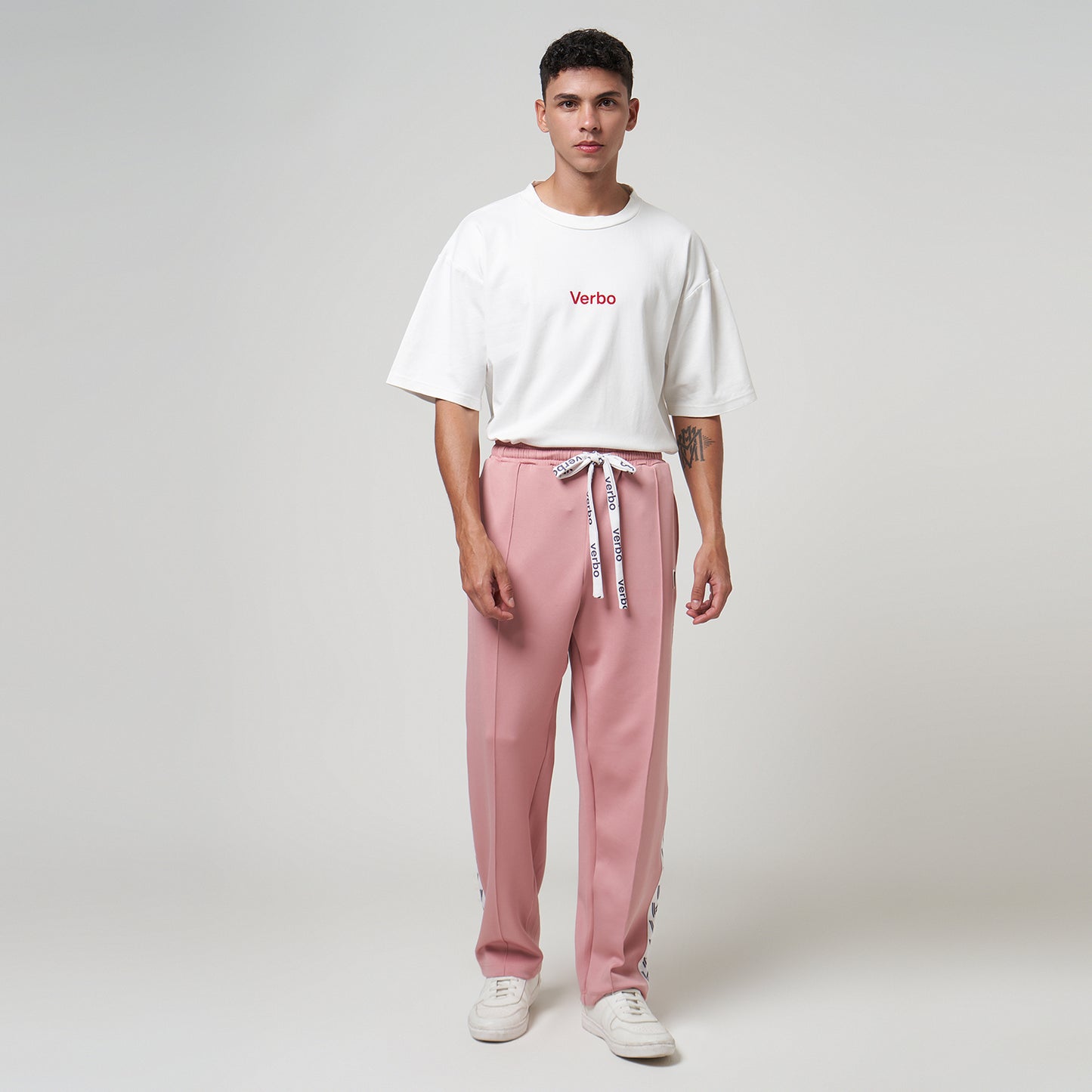 VERBO Sector Panel Track Pants - (Rose Tan)