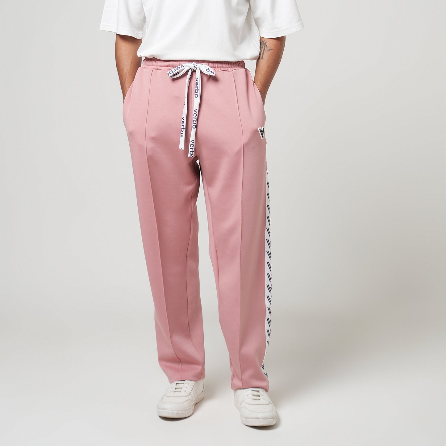 VERBO Sector Panel Track Pants - (Rose Tan)