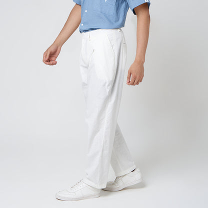 VERBO Jimmy Straight Trousers - Salt