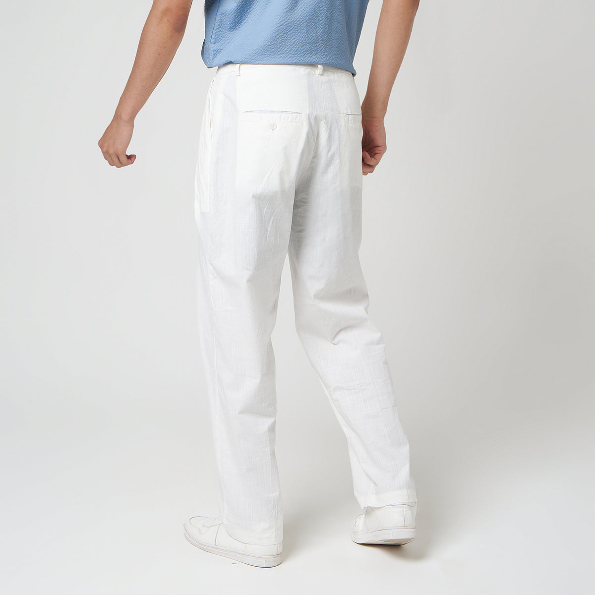 VERBO Jimmy Straight Trousers - Salt
