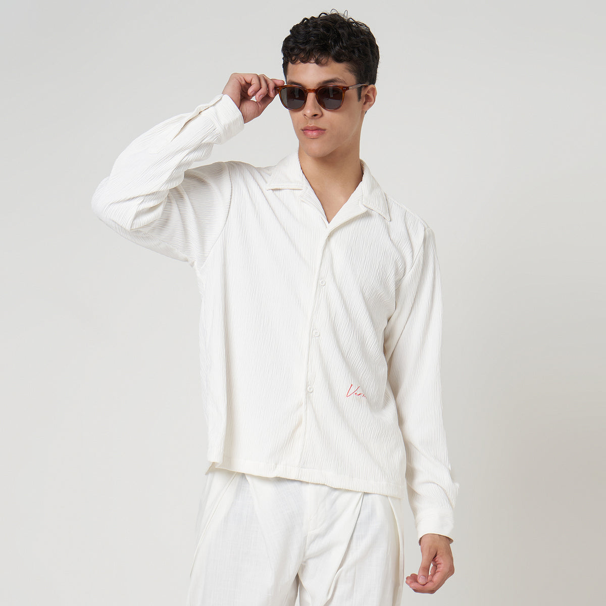 VERBO Arthur Long Sleeve Shirt - Salt