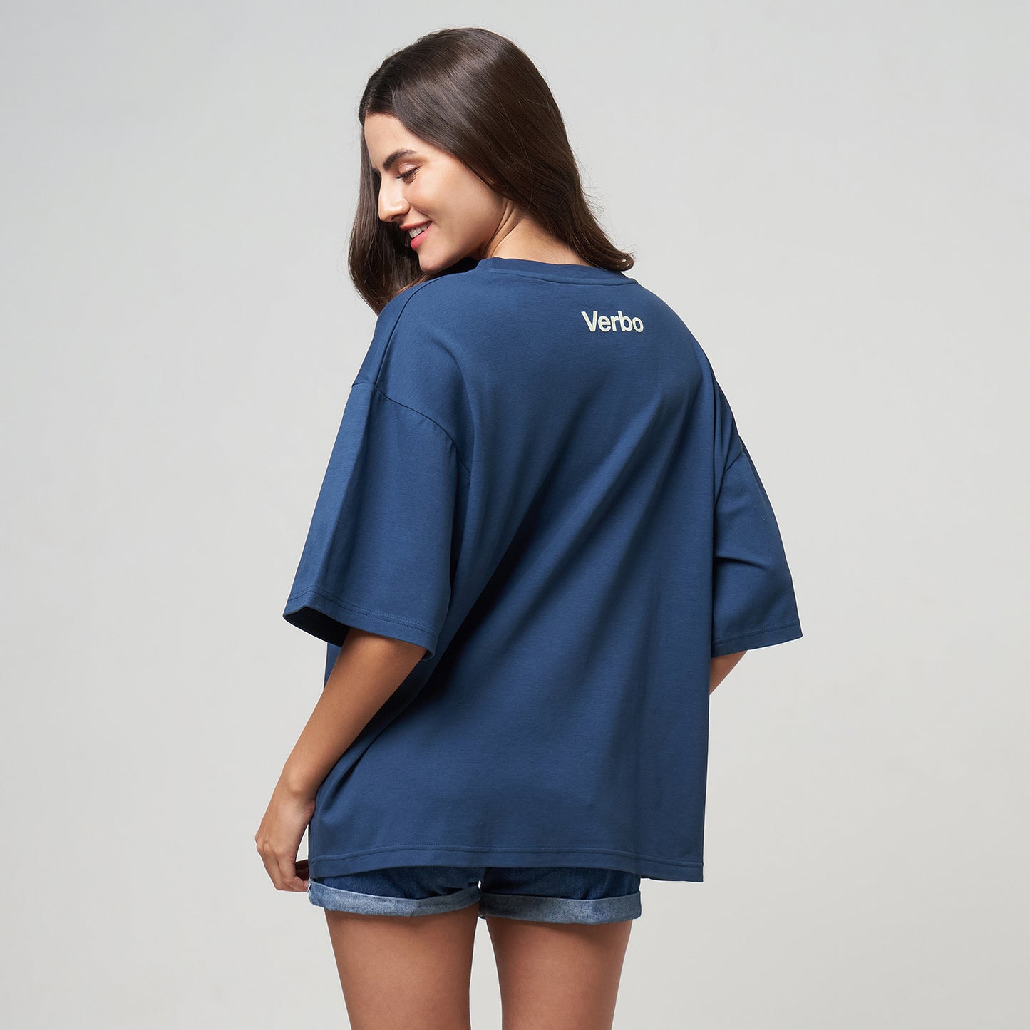 VERBO Ice Cream Boxy Oversized Tee – I Melt for You (Stargazer)