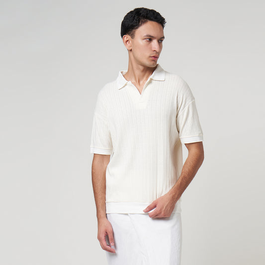 VERBO Tokyo Polo Tee (Ivory)