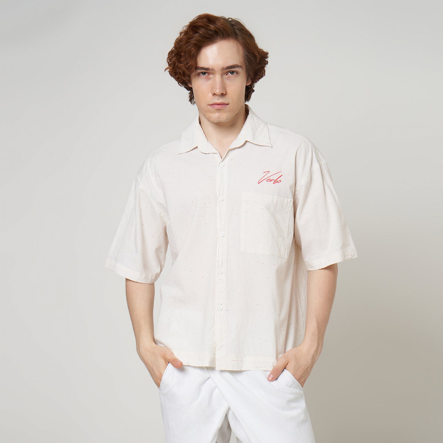 VERBO Artifact Boxy Shirt – Raindrop (Ivory)