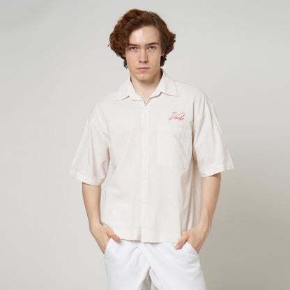 VERBO Artifact Boxy Shirt – Raindrop (Ivory)