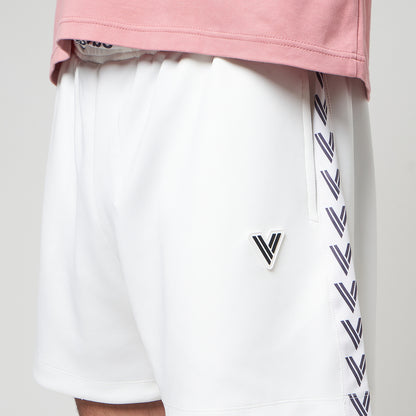 VERBO Sector Panel Track Shorts – Broken White