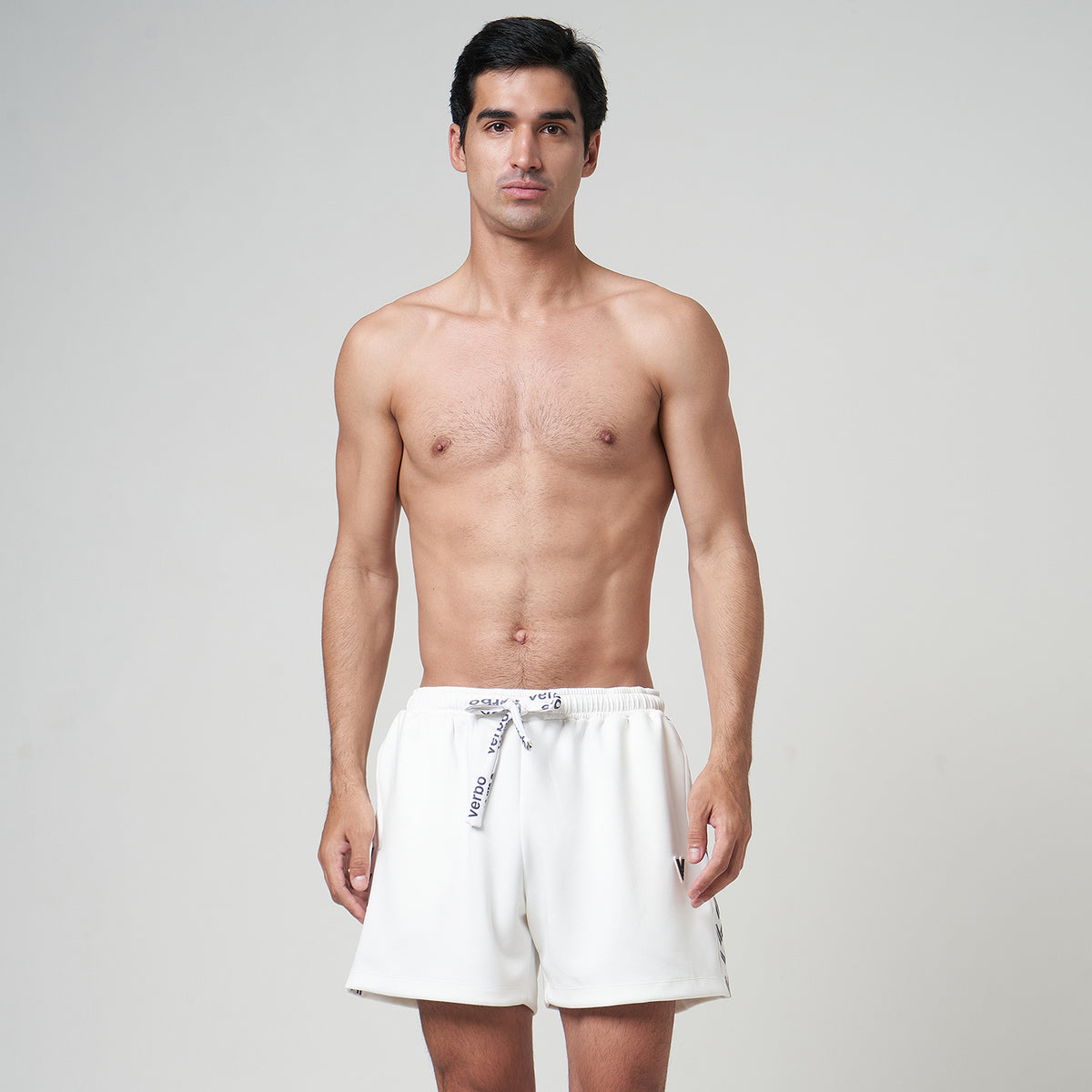 VERBO Sector Panel Track Shorts – Broken White