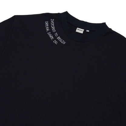 VERBO Inspired to Begin Layer Tee - Embroidered (Noir)
