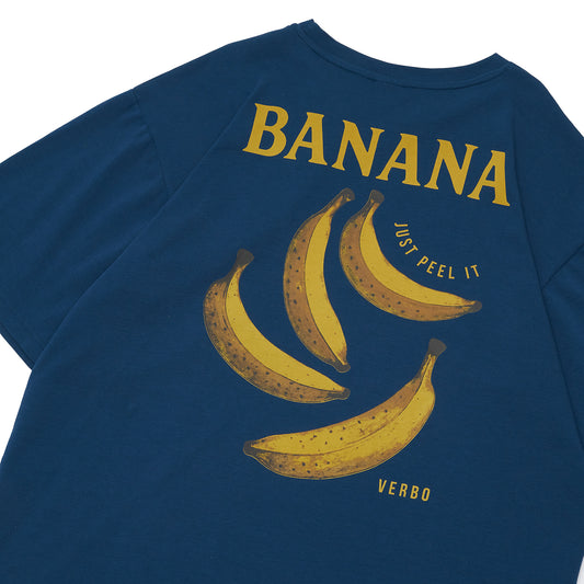 VERBO Banana Boxy Oversized Tee - Just Peel It (Stargazer)