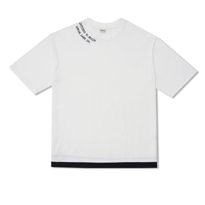 VERBO Inspired to Begin Layer Tee - Embroidered (Broken White)