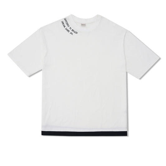 VERBO Inspired to Begin Layer Tee - Embroidered (Broken White)