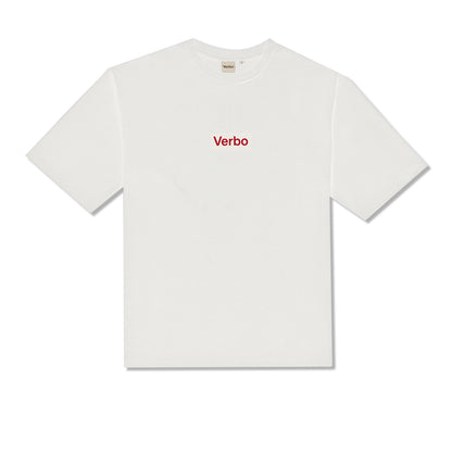 VERBO Flocking Boxy Tee (Broken White)
