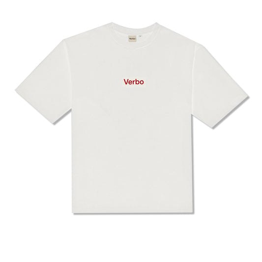 VERBO Flocking Boxy Tee (Broken White)