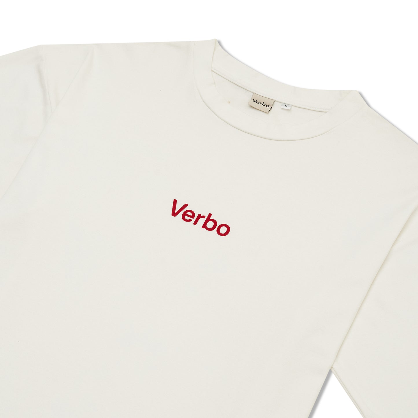 VERBO Flocking Boxy Tee (Broken White)
