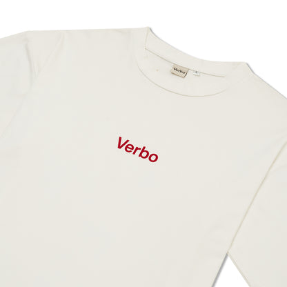 VERBO Flocking Boxy Tee (Broken White)